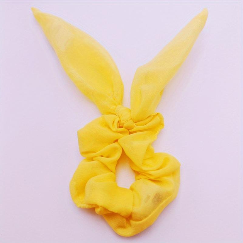 Glitter Neon LED Scrunchie Bow Hair Tie Halloween Accessory