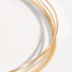 Alloy Golden Metal Wide Hair Band Head Band Solid Hair Hoop Hair Accessories