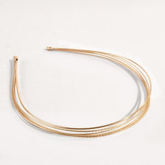 Alloy Golden Metal Wide Hair Band Head Band Solid Hair Hoop Hair Accessories