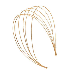 Alloy Golden Metal Wide Hair Band Head Band Solid Hair Hoop Hair Accessories