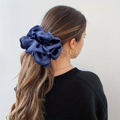 3pcs Large Silk Scrunchies Hair Tie Satin Hair Rope Elastic Ponytail Holder