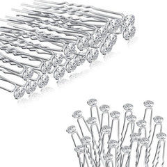 20pcs Rhinestone Bridal Wedding Hair Pins Hair Clips for Women and Girls