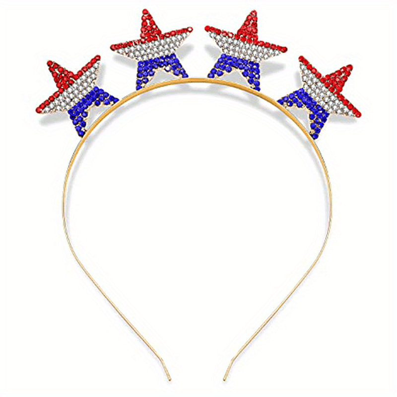 American Element Rhinestone Headband Star Pattern Hair Hoop