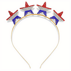 American Element Rhinestone Headband Star Pattern Hair Hoop