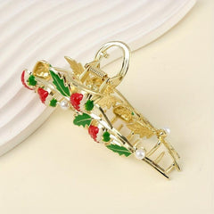 Sweet Enamel Strawberry Hair Clip Claw Clip Female Headdress Clip