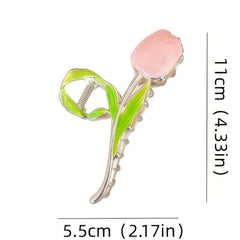 6pcs Flower Hair Claw Ponytail Holder Hair Accessories