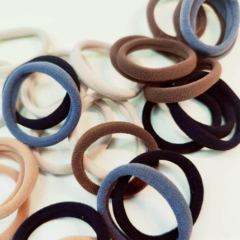 30pcs Seamless Elastic Hair Ties No Crease Ponytail Holder