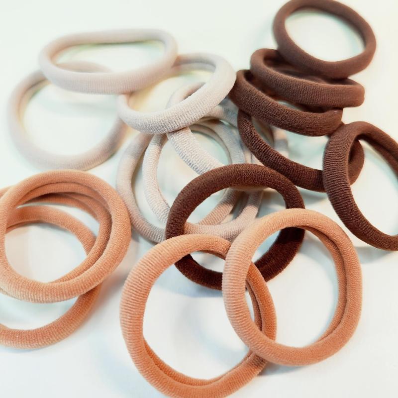 30pcs Seamless Elastic Hair Ties No Crease Ponytail Holder