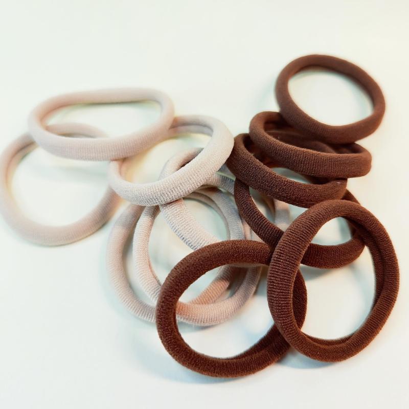 30pcs Seamless Elastic Hair Ties No Crease Ponytail Holder