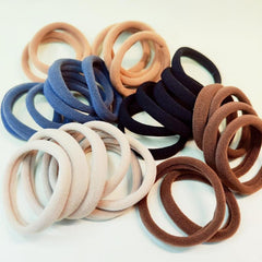 30pcs Seamless Elastic Hair Ties No Crease Ponytail Holder