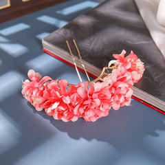 Silk Flower Antique Hairpin Retro Garland Hair Accessories Folk Wedding