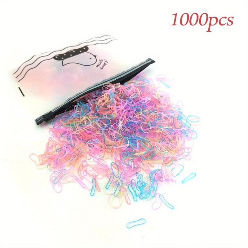 1000 Pcs Kids Hair Ties Elastic Hair Rope Hair Accessories