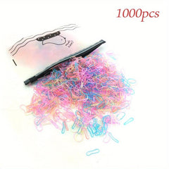 1000 Pcs Kids Hair Ties Elastic Hair Rope Hair Accessories