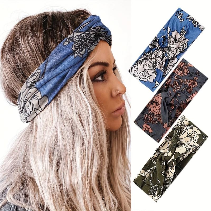 Bohemian Paisley Pattern Headband Knotted Headdress Yoga Sports Headband