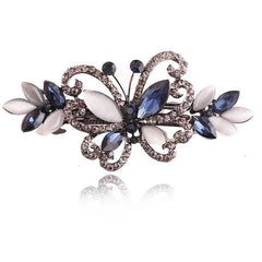Butterfly Hair Crystal Barrette Clip for Girls Women