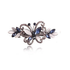 Butterfly Hair Crystal Barrette Clip for Girls Women