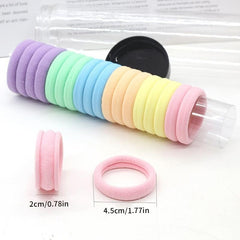 20 PCS Seamless Hair Ties High Elastic Ponytail Holders Hair Bands For Women