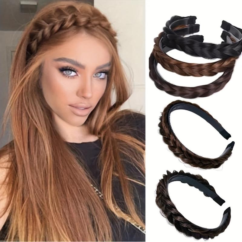 Braid Headband Synthetic Hair Plaited Headband Braid Wig Decor Hair Accessories