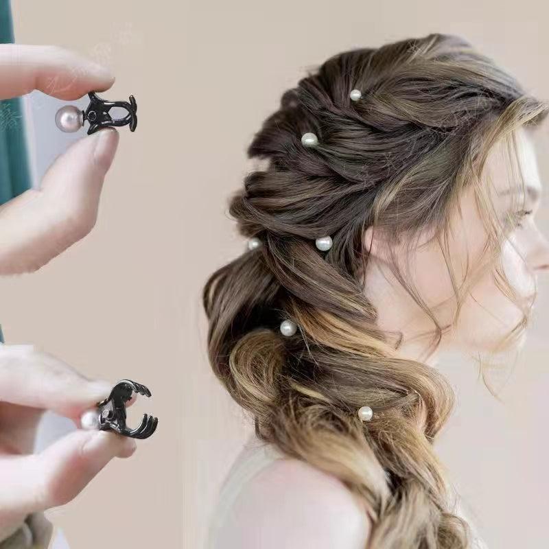 Faux Pearl Hair Claw for Bride, Bridesmaid