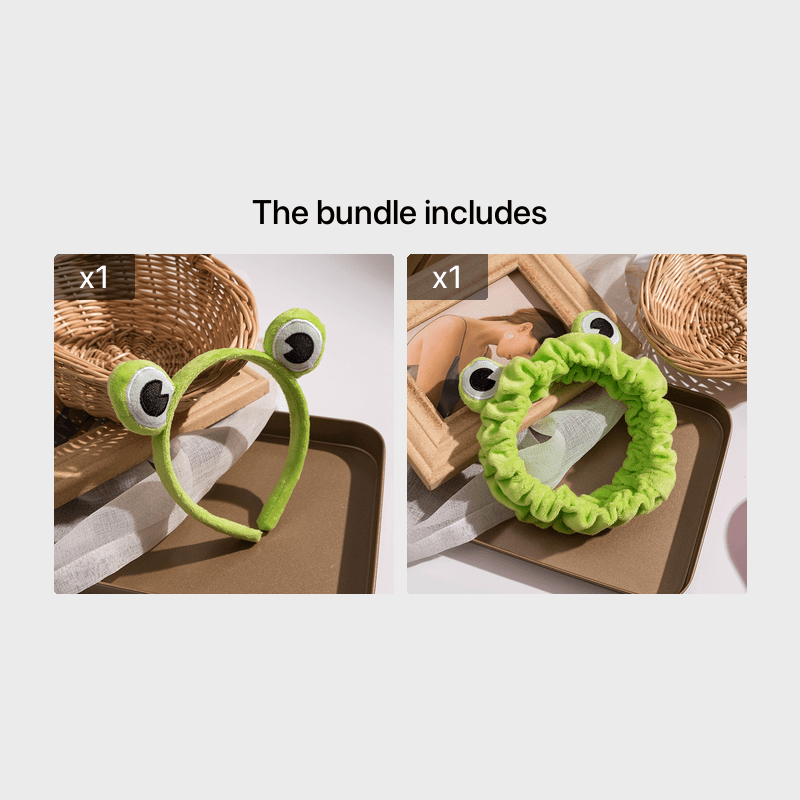 Funny Frog Makeup Headband Wide Elastic Hairband