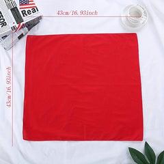 12pcs 42 Solid Bandana for Tie Dying Plain Square Scarf Handkerchiefs