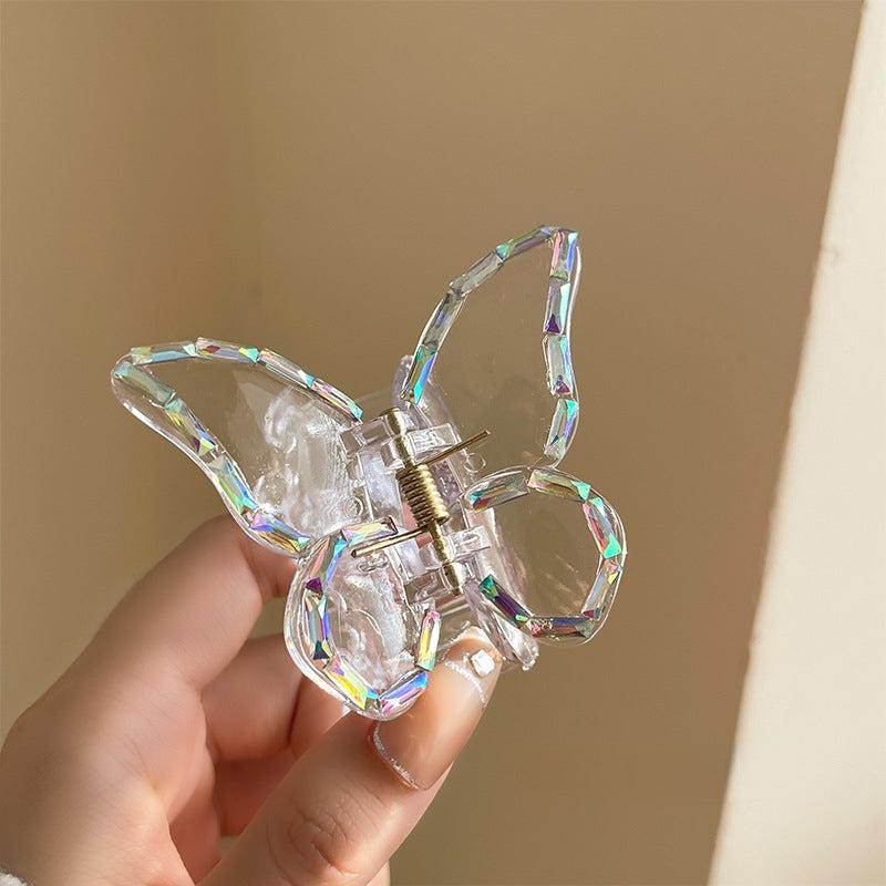 Butterfly Claw Clip Pearl Rhinestones Hair Clip
