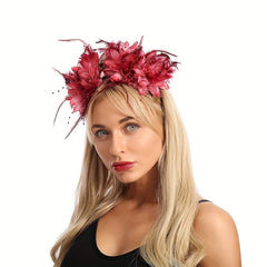 Halloween Costume Headbands Flower Feather Skull Headpiece