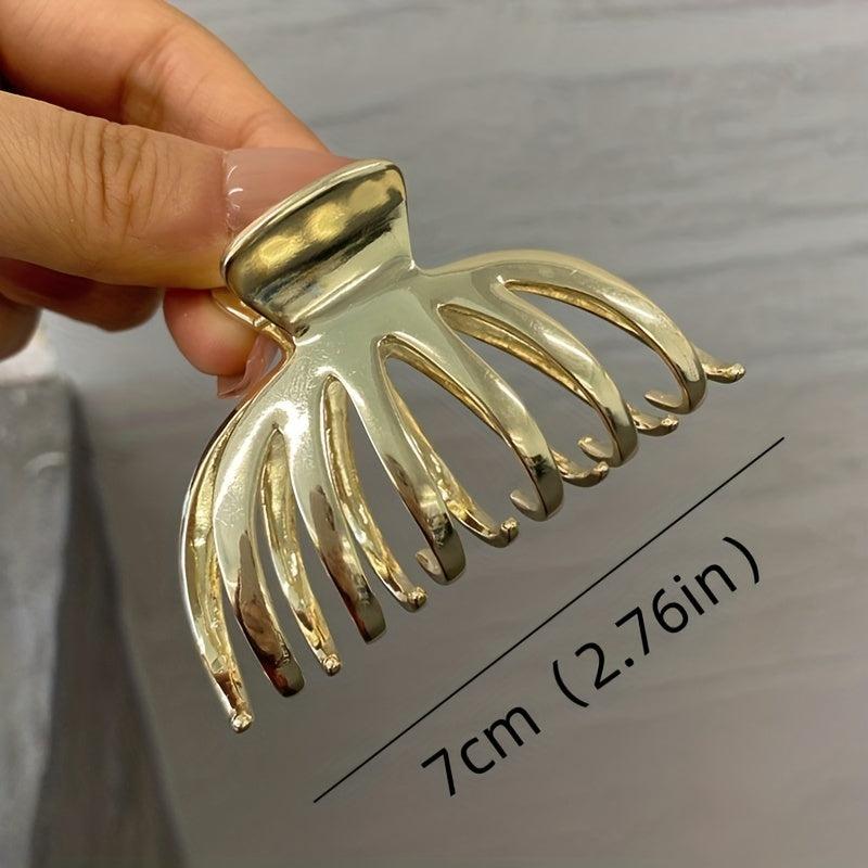 Metal Octopus Hair Claw Shark Claw Ponytail Holder Hair Claw Clip