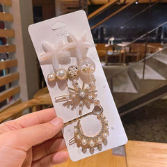 Macaron Acrylic Resin Hair Clips Barrettes Sweet Artificial Pearls Hairpins