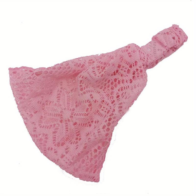 Lace Boho Turban Hairband Stretchy Lace Wide Headband Retro Hair Accessories