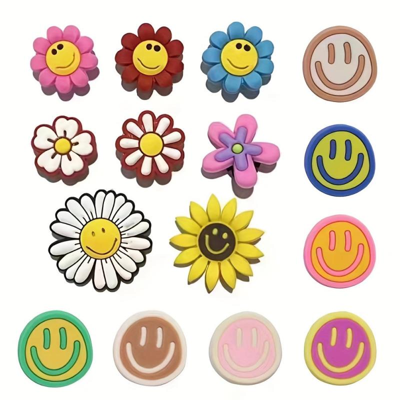 Funny Smile Shoe Charms for Sandals Clogs Pin Sandal