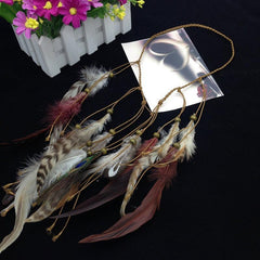 Bohemia Style Feather Headband Adjustable Decorative Headwear