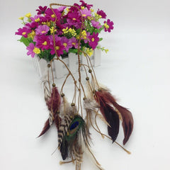 Bohemia Style Feather Headband Adjustable Decorative Headwear