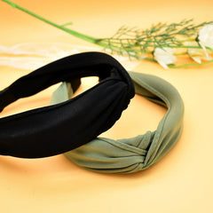 Bow Wide Yoga Non Slip Hairbands Head Hoop Elastic Hair Accessories 2pcs