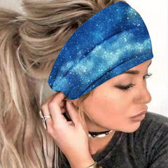 Colorful Ocean Series Hair Band Sports Sweatband for Women Girls