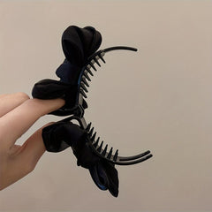 2pcs Bow Hair Claw Yarn Headdress Cloth Hair Accessory Hair Clip For Women Girls