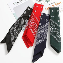Unisex Vintage Bandana Headband Double Sided Hair Scarf Paisley Hair Accessories
