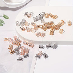 60pcs Metal Adjustable Hair Rings Dreadlocks Spiral Hairpins For Women Girls