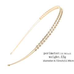 Crystal Rhinestones Headbands Wedding Party Hair Hoop Band Hairband