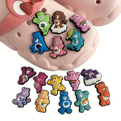 16pcs Bear Shoes Decoration Charms Clog Sandals Decoration Party Favors