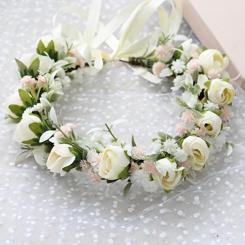 Sweet Wreath Flower Headband Wedding Bridal Garland Girls Women