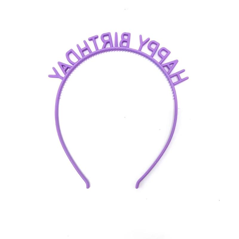 Sweet Letter Decor Birthday Headband for Women Girls Kids