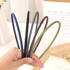 10pcs Teethed Head Hoop Matte Solid Headband Hair Band Hair Accessories