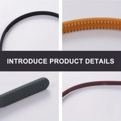 10pcs Teethed Head Hoop Matte Solid Headband Hair Band Hair Accessories