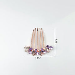 Rhinestone Hair Comb Butterfly Hairpin Retro Hair Jewelry Accessories