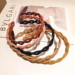 Wavey Hair Hoop Non Slip Headband Hair Accessories for Women Girls