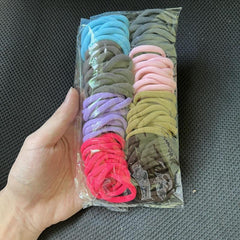 100pcs Elastic Hair Tie Seamless Hair Rope Solid Hair Access