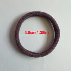 100pcs Elastic Hair Tie Seamless Hair Rope Solid Hair Access