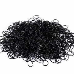 500pcs Transparent Elastic Rubber Band Ponytail Holder Hair Styling Tool