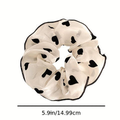 Dotted Pattern Hair Tie Elastic Scrunchie Ponytail Rope
